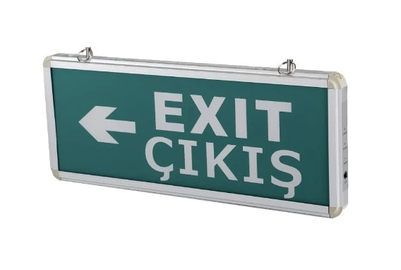 Exit Çıkış Acil Yönlendirme Armatürü Cata Exit Çıkış Sol Sağ Oklu 9166 ürün görseli 1