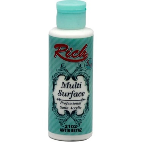 Rich Multi Surface Akrilik Boya 120ml 2102 Antik Beyaz ürün görseli 1
