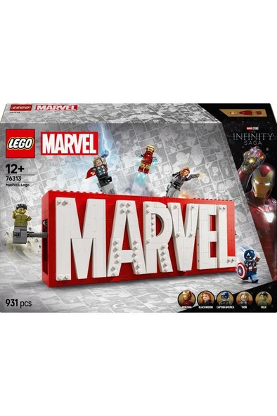 LEGO ® Marvel: MARVEL Logosu ve Minifigürleri 76313 – Yapım Seti (931 Parça) - 7