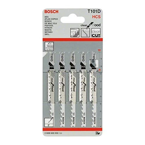 Bosch T 101 D Clean For Wood Dekupaj Testeresi Bıçağı 5'Li