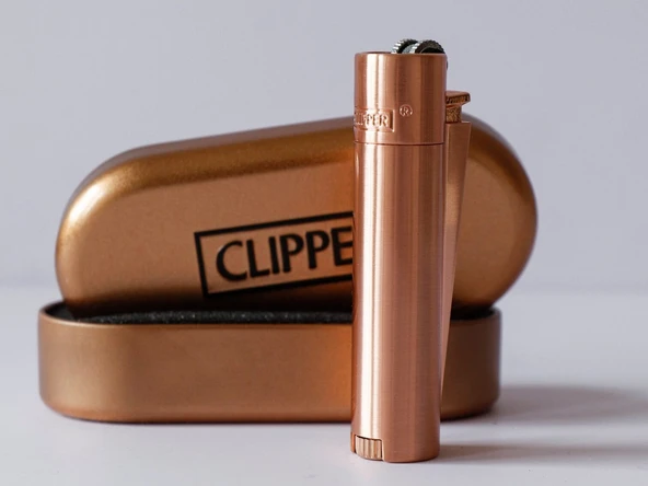 Isme Özel Hediyelik Clipper Çakmak Özel Kutulu Rose Gold - 9