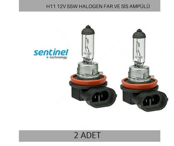 2 Adet H11 Far Sis Ampul Standart Işık Halojen Ampul 12v 55w - 2