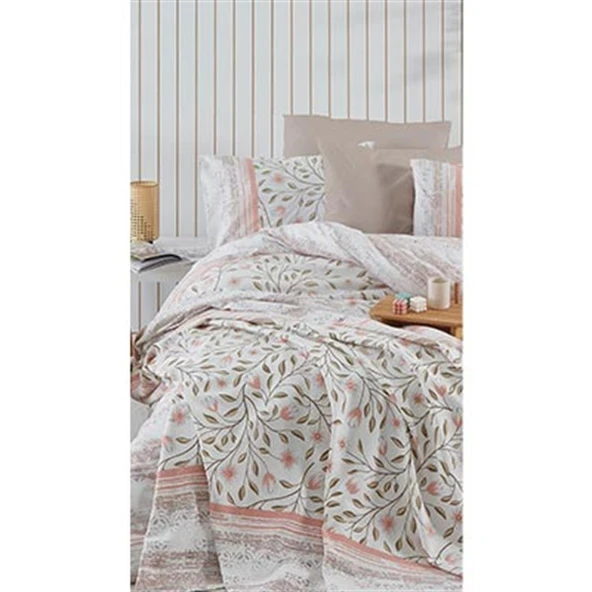 COTTON LİFE TEK KİŞİLİK NEVRESİM TAKIMI FİESTA PEMBE