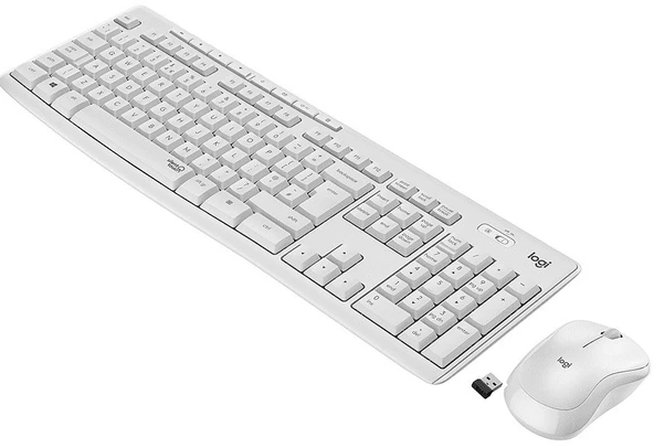 Logitech MK295 Beyaz Sessiz Kablosuz Türkçe Q Klavye Mouse Set - 2