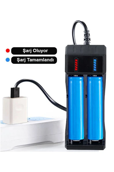 Greentech Pil Şarj Aleti (İki Yuvalı) - Lityum Pil Şarj Cihazı / GT-BC02 - 4