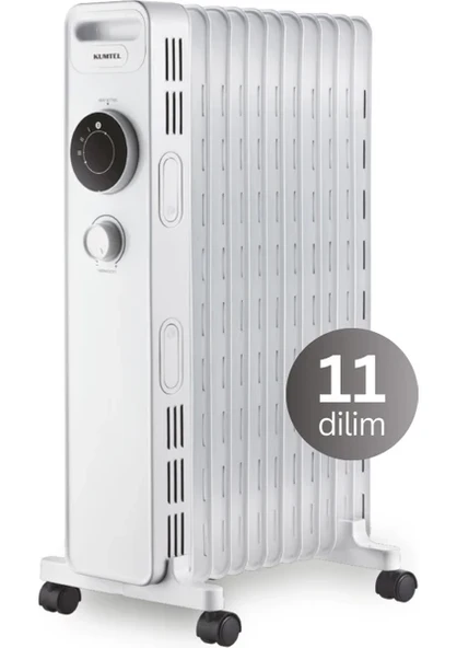 Kumtel KUM-1230S 11 Dilim 2300 W Yağlı Radyatör Beyaz