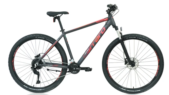 29J CARRARO FORCE 970C 18V DAĞ BİSİKLETİ - MAT ANTRASİT KIRMIZI - 52 KADRO