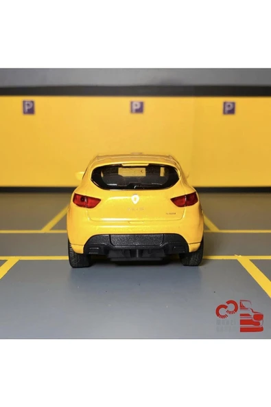 Renault Clio Rs 1/36 Ölçek Çek Bırak Diecast Metal Model Araba Oyuncak - 4