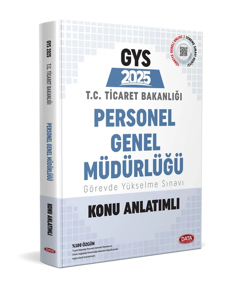 Data 2025 Ticaret Bakanlığı Personel Genel Müdürlüğü GYS Konu Anlatımlı