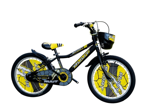20J RUUT SPORT ÇOCUK BİSİKLETİ - SİYAH SARI