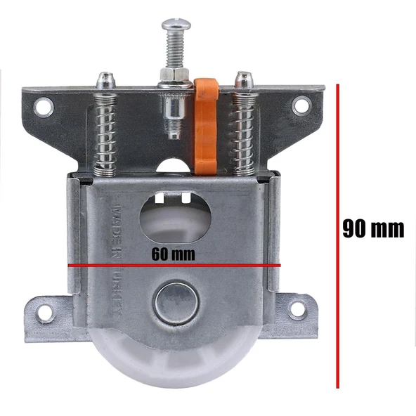 Sürgülü Sürme Dolap Gardırop Vestiyer Kapak Mekanizması Tekerleği 80 Kg Kapasiteli Tekerlek (4 ADET) - 2