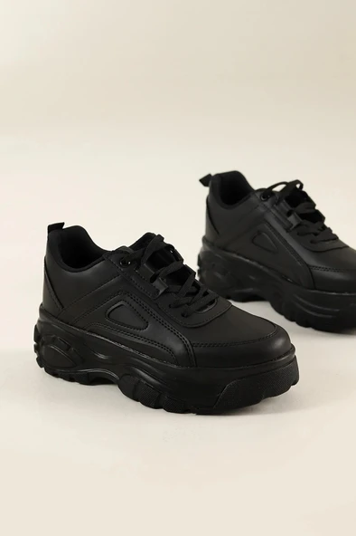 Albishoes Kadın Günlük Sneaker Yüksek Taban 6 CM Hafif Rahat Spor Ayakkabı Kadın Kalın Taban Sneaker - 5