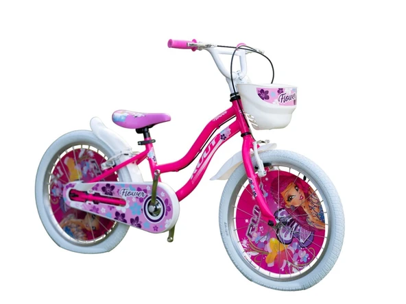 20J RUUT FLOWERS KIZ ÇOCUK BİSİKLETİ - PEMBE