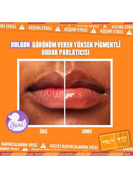 NYX Professional Makeup Duck Plump Dolgun Görünüm Veren Dudak Parlatıcısı - 07 Mocha Me Crazy - 3