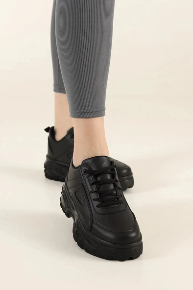 Albishoes Kadın Günlük Sneaker Yüksek Taban 6 CM Hafif Rahat Spor Ayakkabı Kadın Kalın Taban Sneaker - 3