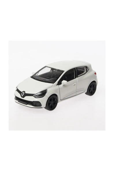 Metal Model Araba Oyuncak 1:36 Ölçek Diecast Renault Clio Rs -Beyaz - 2