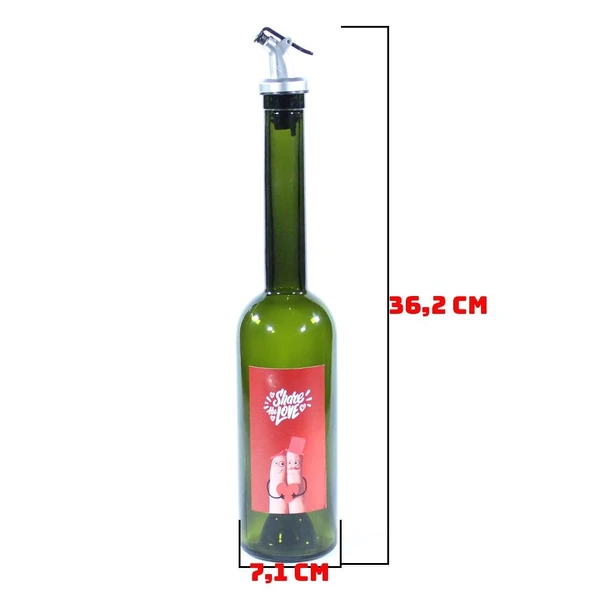 Sevgililer Günü Konseptli Sosluk Siyah 500 ml (Akıtıcılı) Share The Love - 3