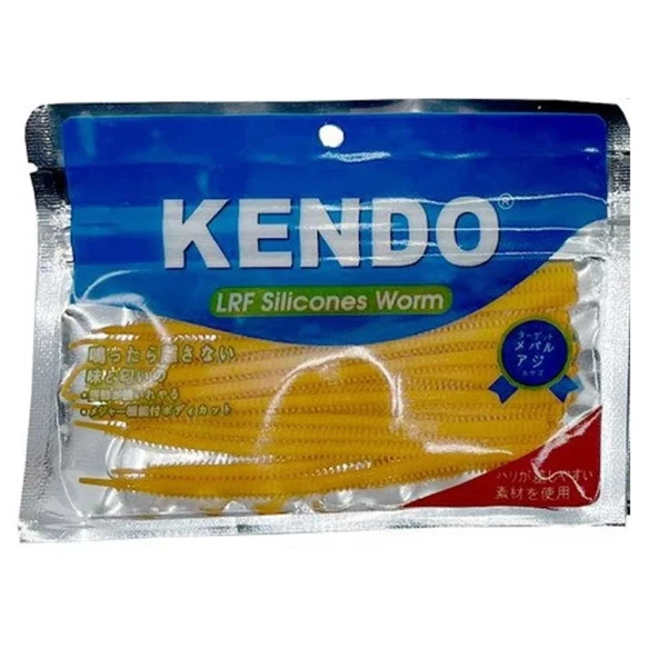 Kendo Worm Kokulu LRF Silikonu 10 cm Orange ürün görseli