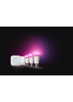 Philips Hue 3'lü Kumandalı E27 Bluetooth Özellikli Akıllı Başlangıç Seti - 6