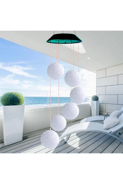 Greentech Güneş Enerjili Renk Geçişli Kristal Top Aydınlatma / GT-SL10 - 11