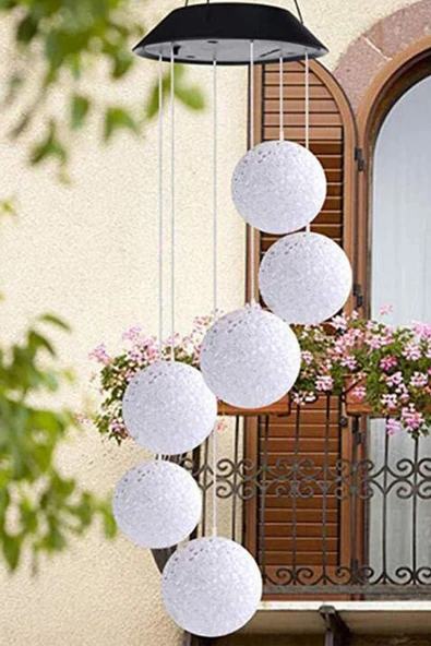 Greentech Güneş Enerjili Renk Geçişli Kristal Top Aydınlatma / GT-SL10 - 9