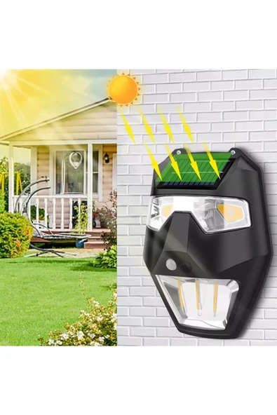Greentech Güneş Enerjili - Yüz Görünümlü Led Aydınlatma / GT-SL19 - 10