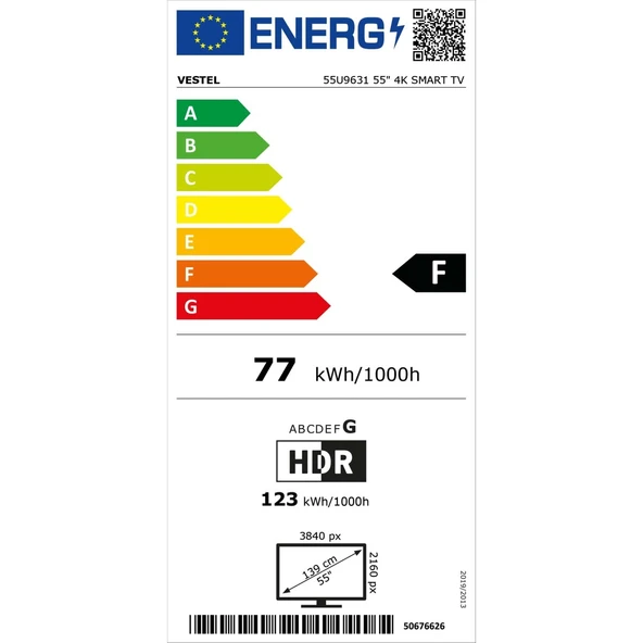 VESTEL 55U9631 55" 139 Ekran Dahili Uydu Alıcılı 4K Ultra HD Smart LED TV - 6