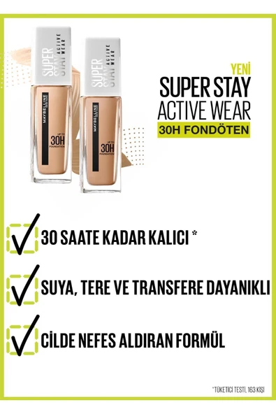 Maybelline 40 Super Stay Active Wear Fondöten - 2