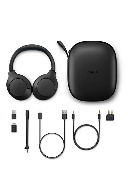 Philips TAH8507BK BT ANC Pro Siyah Mikrofonlu Kulak Üstü Kulaklık - Resim 2