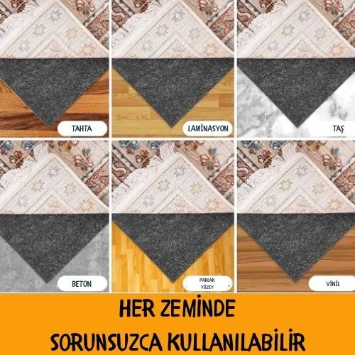 Beylini Halı Altı Keçesi Yalıtım ve Dolgu Keçesi Koruyucu Ses Isı Hava 5-6 mm Gri - 4