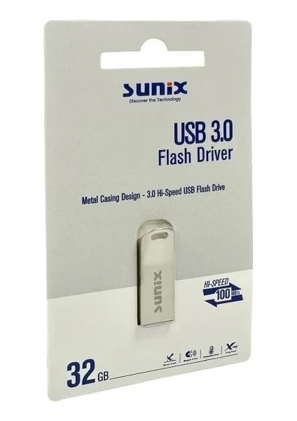 Sunix 32 Gb 100 Mb/s Usb 3.0 Flash Bellek Gri