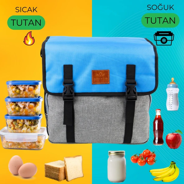 Perlotus Yalıtımlı Termos Piknik Kamp Çantası Büyük Boy 16 Lt Su Geçirmez Model2 - 2