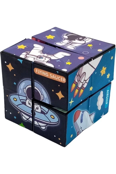 Sonsuz Küp Uzak Temalı Küp Etkinlik Oyuncak Strest Küpü Sihirli Küp Yapboz Magic Cube 6 X 6cm - 2