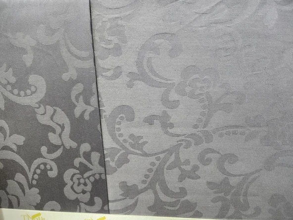 JAKAR PAMUK SATEN ÇİFT KİŞİLİK NEVRESİM TAKIMI FLORAL ANTRASİT - Resim 2