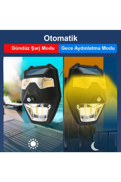 Greentech Güneş Enerjili - Yüz Görünümlü Led Aydınlatma / GT-SL19 - 4