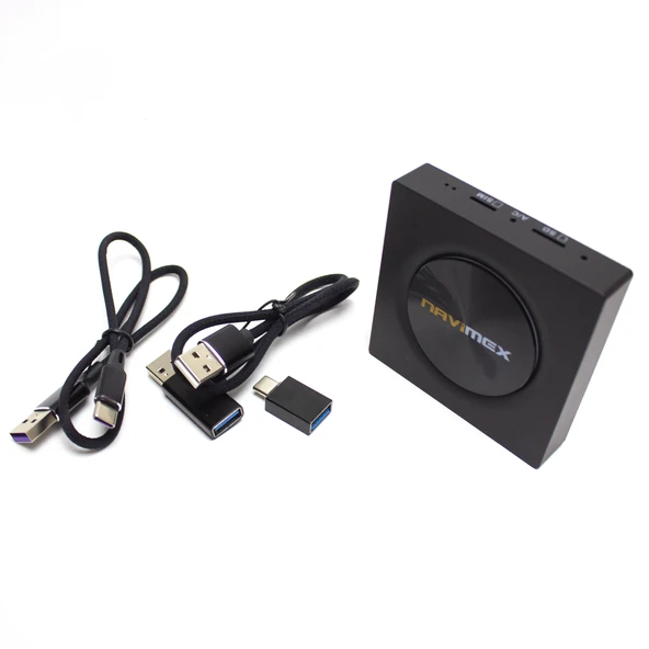 NAVİMEX Smartbox 4GB RAM + 64GB Universal - Carplay - Android Auto Uyumlu ROM - TYPE-C - SD Girişli - 3