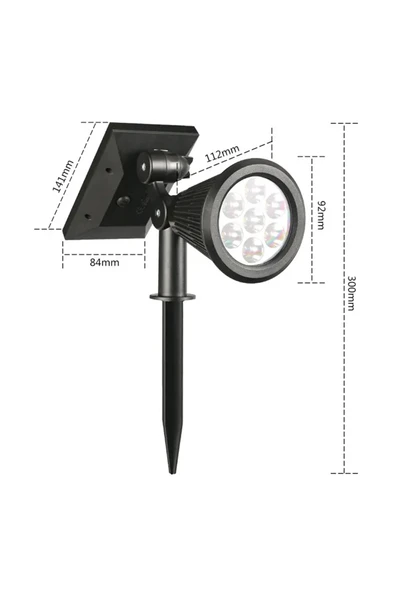 Greentech Güneş Enerjili Renk Değiştiren 7 Ledli Bahçe Aydınlatma / GT-SL04 - 10
