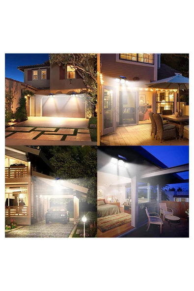 Greentech Güneş Enerjili Hareket Sensörlü, 3 Taraflı 171 Cob Led Aydınlatma / GT-SL15 - 10