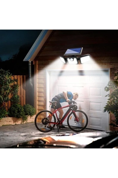 Greentech Güneş Enerjili Hareket Sensörlü 3 Taraflı Led Aydınlatma / GT-SL07 - 12