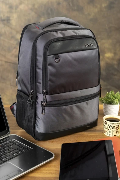 Dada 07 Körüklü 14-15,6 inç Laptop Bölmeli Sırt Çantası Usb Aparatlı Darbe Emici Koruma - 3