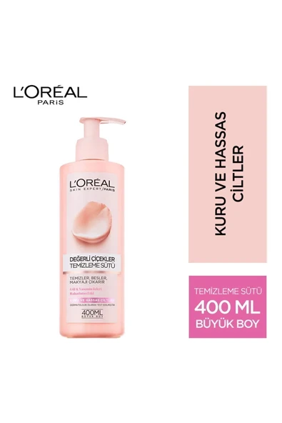 L'Oreal Paris L'oreal Paris Değerli Çiçekler Temizleme Sütü Kuru Ve Hassas Ciltler