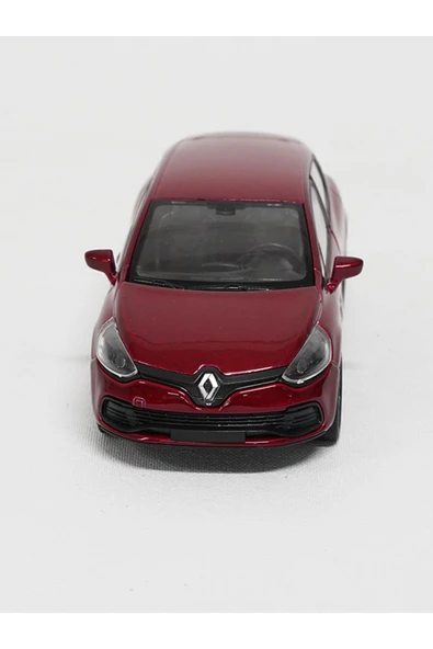1:36 Ölçek Diecast Çek Bırak Metal Model Araba Kırmızı Renault Clio Rs - Resim 3