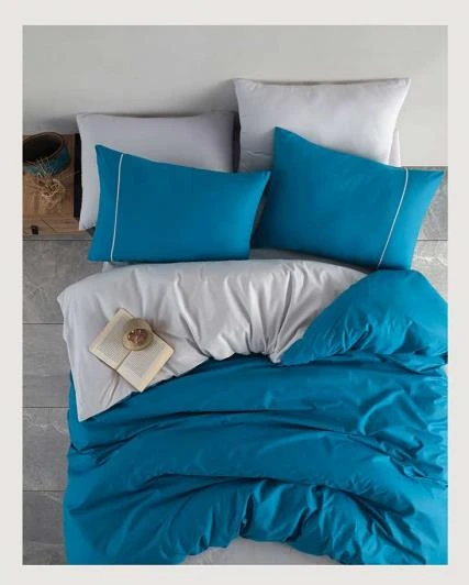 MAJOLİ ÇİFT KİŞİLİK RANFORCE NEVRESİM TAKIMI ROME - Resim 2