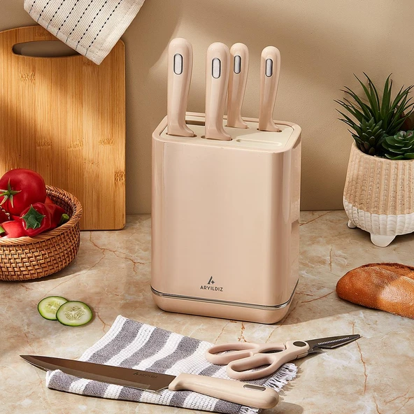 Aryıldız Akron 7 Parça Blok Bıçak Seti 259993