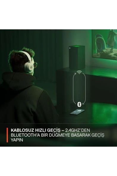 Arctis Nova 5X Wireless ve Bluetooth Xbox ve PC Kablosuz Oyuncu Kulaklığı - Beyaz - 5