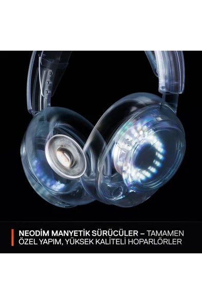 Arctis Nova 5X Wireless ve Bluetooth Xbox ve PC Kablosuz Oyuncu Kulaklığı - Beyaz - 6