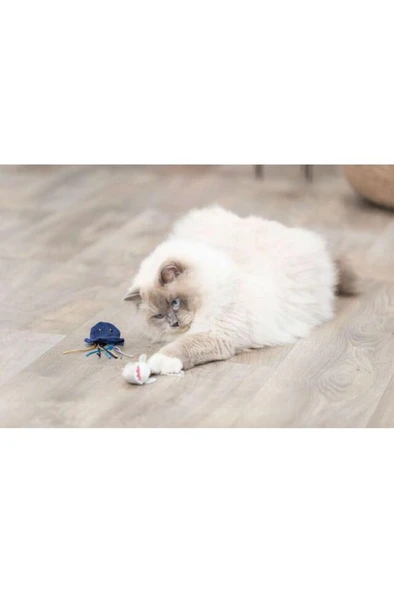 Trixie Kedi Oyuncağı, Deniz Canlıları Şeklinde, Peluş, Kediotlu 5-8cm - 2