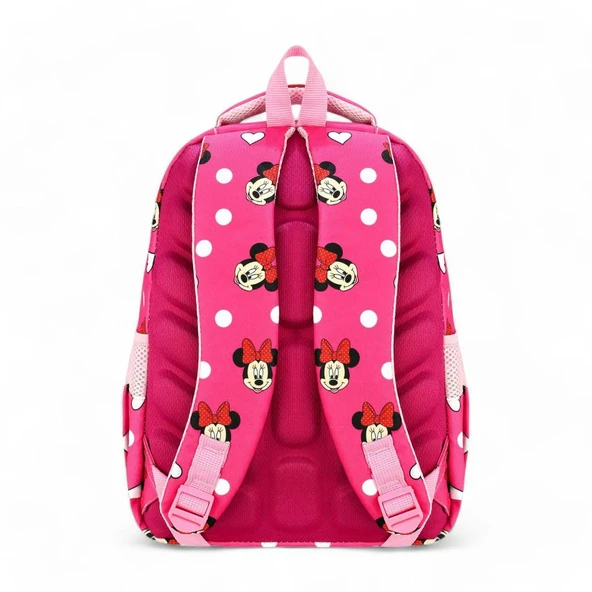 İlkokul Çantası 3'lü Takım Beslenme Çantası Kalemlik 42*30 Cm Kız Çocuk Okul Çantası Minie - Resim 8