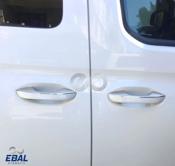 VW Caddy Krom Kapı Kolu 4 Kapı 2020> Paslanmaz Çelik - Resim 2