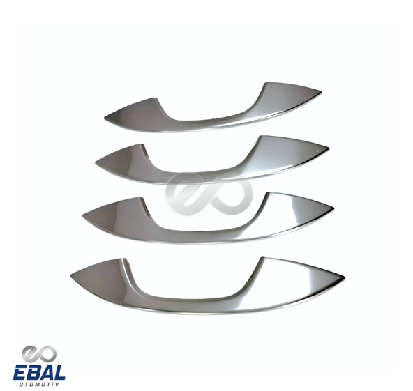 VW Caddy Krom Kapı Kolu 4 Kapı 2020> Paslanmaz Çelik - Resim 3